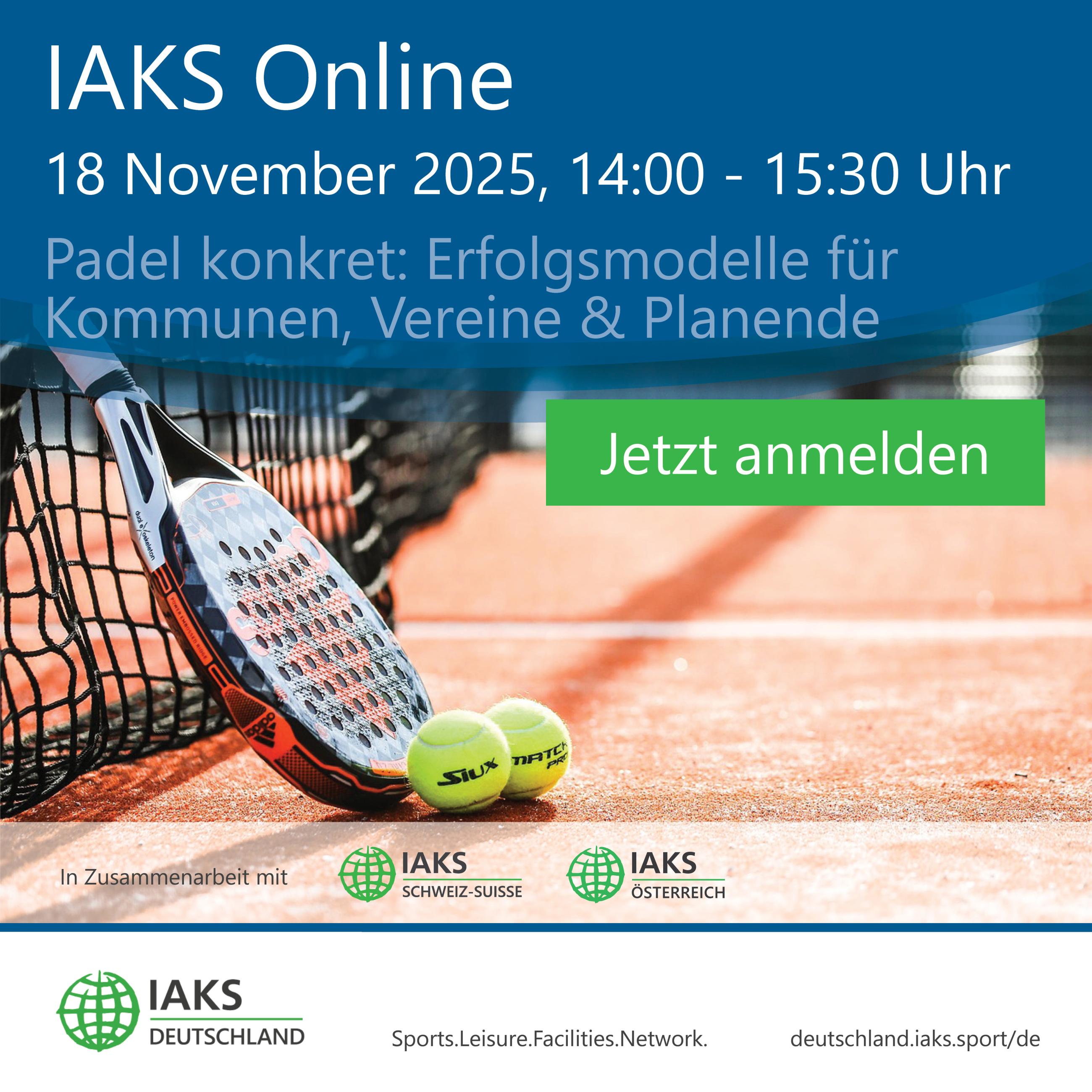 Webinar Padel Teaser für kommunen, Vereine, Betreiber