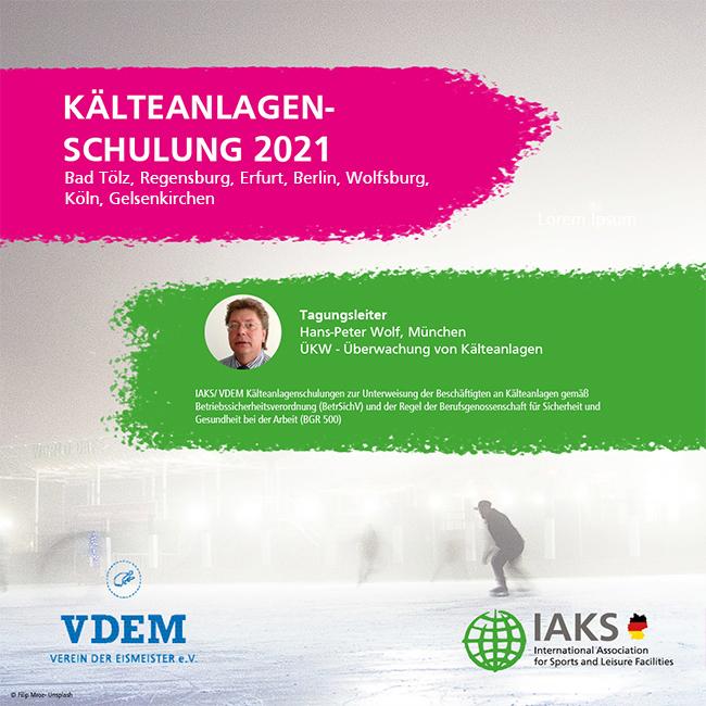 Schulung, Kälteanlagen, IAKS Deutschland, VDEM