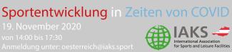 IAKS, Österreich, Kongress, Covid, Header